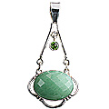 Design 12460: green aventurine pendants