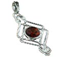 Design 12481: orange amber pendants