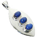 Design 12554: blue lapis lazuli pendants