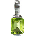 Design 12779: green peridot engagement pendants