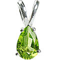 Design 12788: green peridot drop pendants