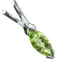 Design 12828: green peridot engagement pendants