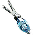 Design 12829: blue blue topaz engagement pendants