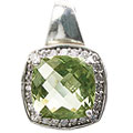 Design 12958: green green amethyst estate pendants