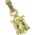 Design 12988: yellow lemon quartz mini pendants