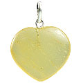 Design 13071: yellow onyx heart pendants