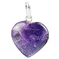 Design 13082: purple amethyst heart pendants
