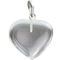 Design 13092: white crystal heart pendants