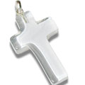 Design 13159 white crystal christian pendants