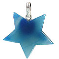 Design 13167: blue onyx star pendants