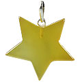 13173: Beaded yellow onyx star pendants
