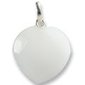 13453: Beaded white quartz heart pendants