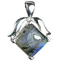 Design 13478: green,gray labradorite pendants