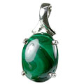 malachite pendants