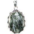 Design 13611: green,white jasper american-southwest, ethnic pendants
