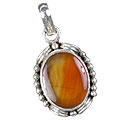 Design 13744: orange,red onyx pendants