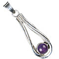 Design 13784: purple amethyst contemporary pendants