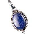 Design 13795: blue lapis lazuli contemporary pendants