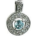 Design 14566: blue,white blue topaz staff-picks pendants
