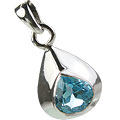 Design 14696: blue blue topaz drop pendants