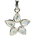 Design 14726: white moonstone staff-picks pendants