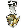 Design 14752: yellow citrine drop, mini pendants