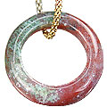 Design 14806: green,red,multi-color jasper pendants