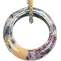 Design 14809: multi-color jasper pendants