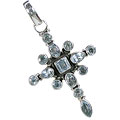 Design 1555 blue blue topaz christian pendants