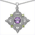 Design 16812 purple amethyst valentine's day pendants