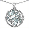 Design 16851 blue aquamarine pendants