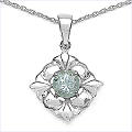 Design 16866 blue aquamarine pendants