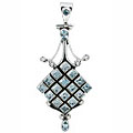 Design 16990 blue blue topaz contemporary pendants
