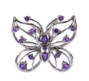 Design 18068 purple amethyst valentine's day pendants