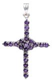 Design 18367 blue amethyst cross pendants