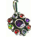 Design 18574 green,purple,multi-color amethyst pendants