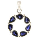 Iolite gemstone pendants