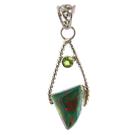 Bloodstone gemstone pendants