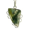 moss agate pendants