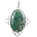 moss agate pendants