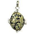 9309: Silver Setting black,brown,yellow jasper pendants