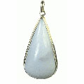 9316: Silver Setting blue,white agate pendants