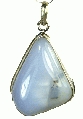 9336: Silver Setting white,blue blue lace agate pendants