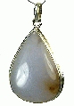 9339: Silver Setting blue,white blue lace agate pendants