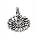 9471: Silver Setting White crystal pendants