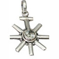 9485: Silver Setting Green green amethyst pendants