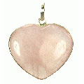 Design 9532: pink rose quartz heart pendants