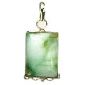 Design 9547: green,white chrysoprase pendants