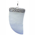 9789: Silver Setting White quartz pendants