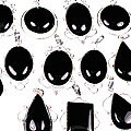 9893: Silver Setting black onyx pendants